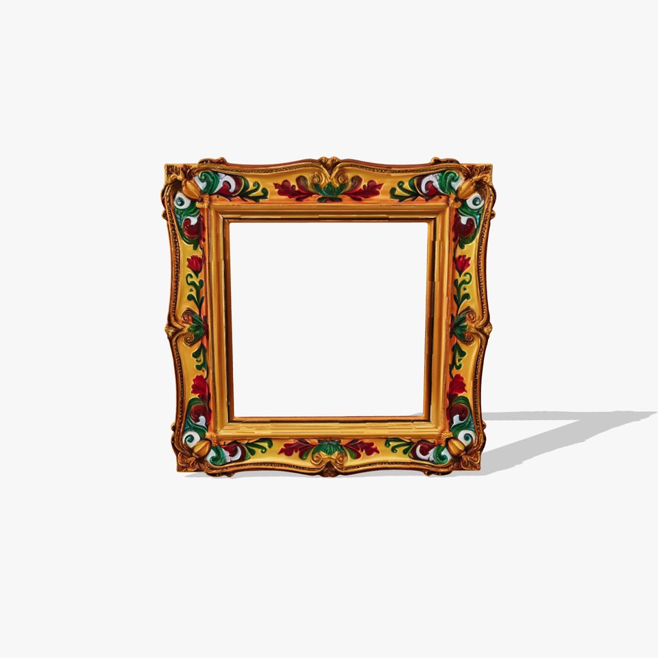 Ornate Baroque Picture Frame model pack for production rendering